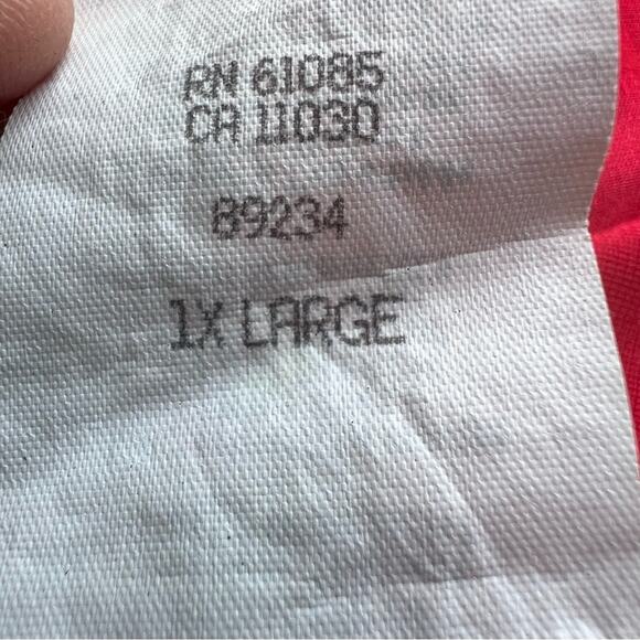 Vintage Red Lace Nightgown The International Boutique – Made in USA – Size 1X - Picture 11 of 11